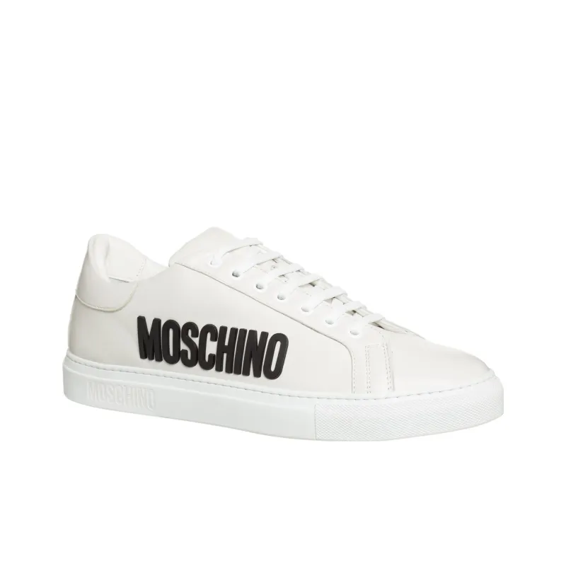 MOSCHINO Serena Low Top Skateboard Shoes Men's White-1