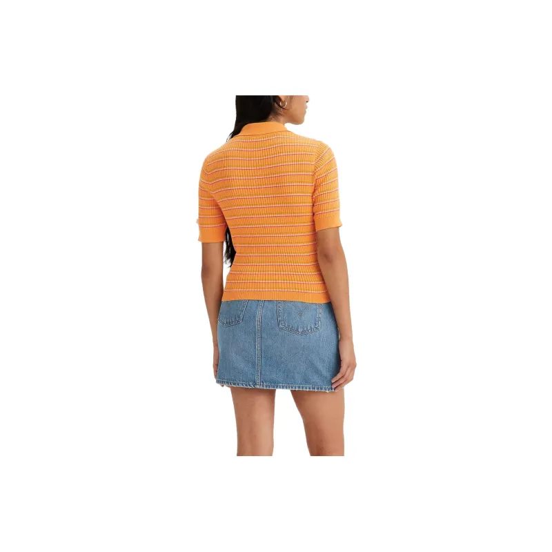 Levis Sweaters Women's Orange-1