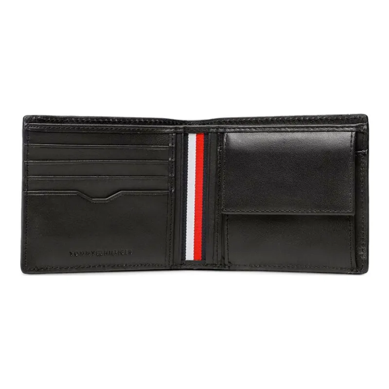 Tommy Hilfiger Cow Leather Wallet Regular Men's Black-4