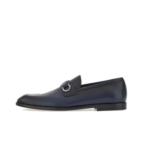 FERRAGAMO Gancini-buckle Leather Loafers