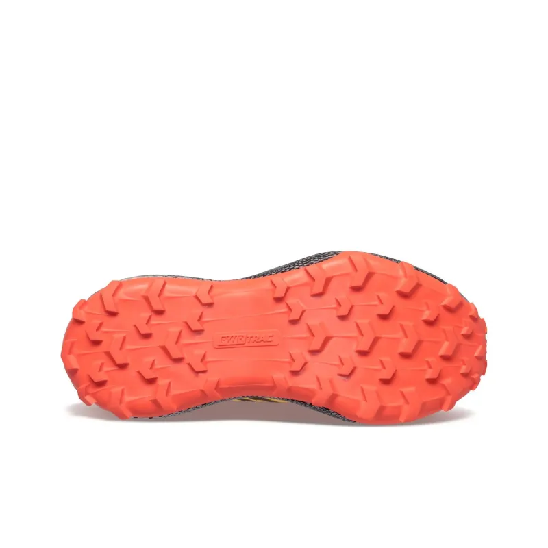 Saucony Endorphin Trail Cushioning Abrasion Resistant Breathable Low Top Casual Running Shoes Women's Yellow-3
