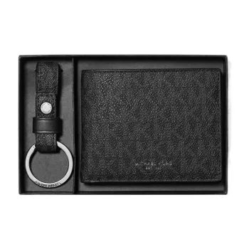 MICHAEL KORS Gifting Artificial Leather Wallet Small Size Men's Black/Marine Blue