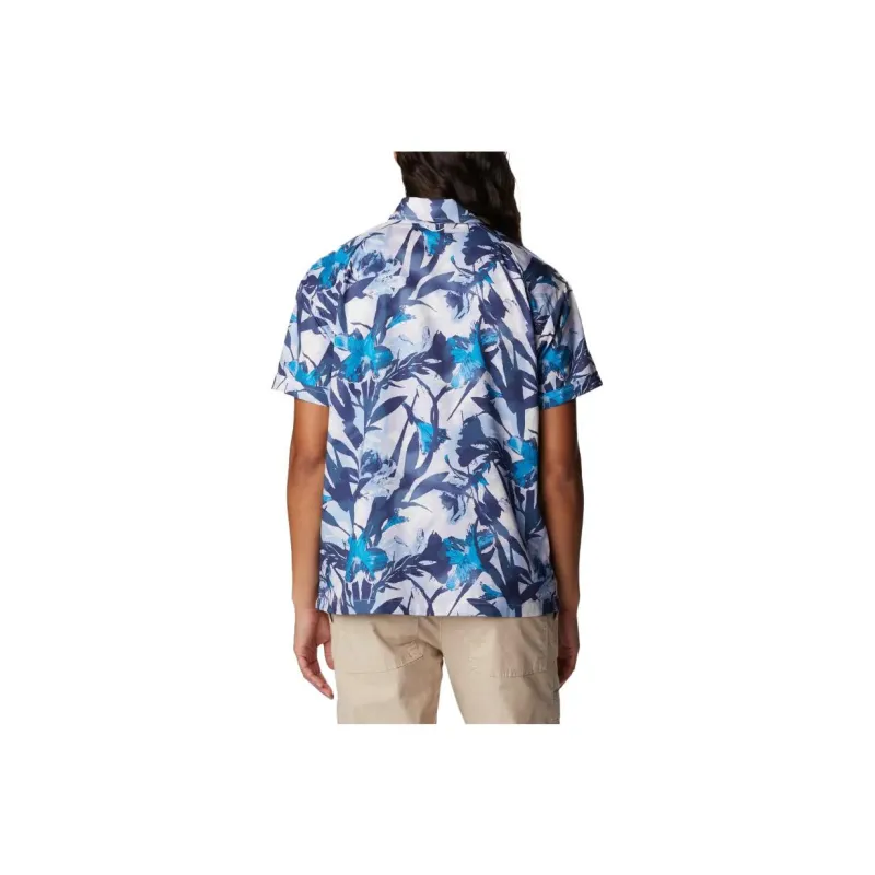 Columbia Silver Ridge Shirts Women's Blue-1