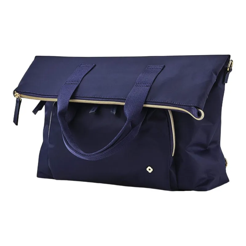 SAMSONITE Nylon Fabric Patchwork Portable Backpack Women's Blue-2