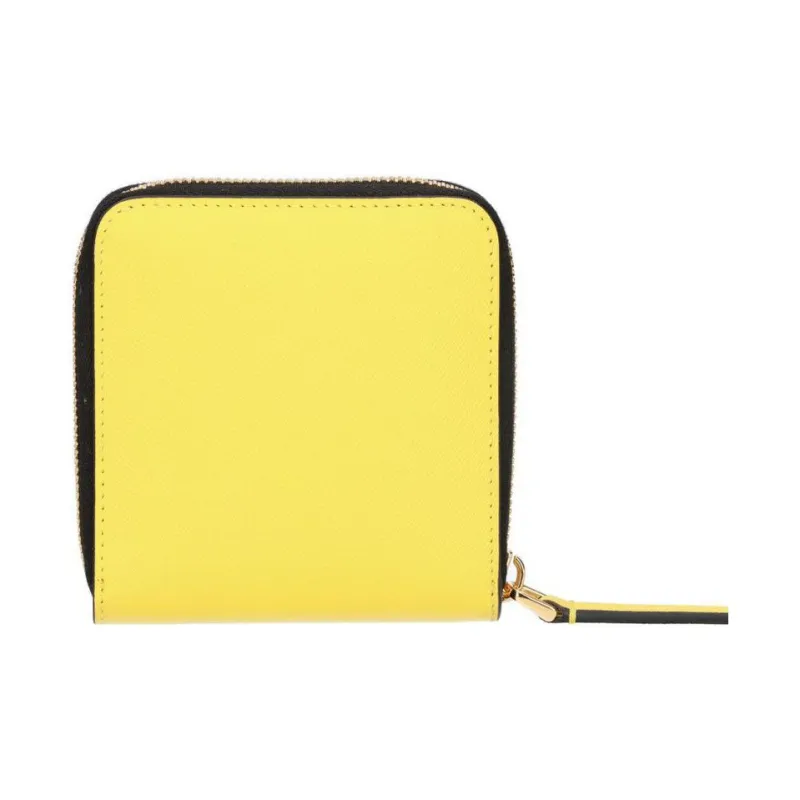 MARNI Leather Wallet Regular Women's Light Yellow Jade/Lily White-1