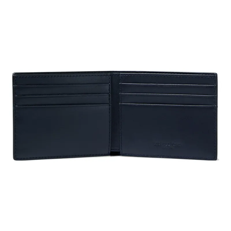 MICHAEL KORS Gifting Artificial Leather Wallet Trumpets Men's Black/Marine Blue-6
