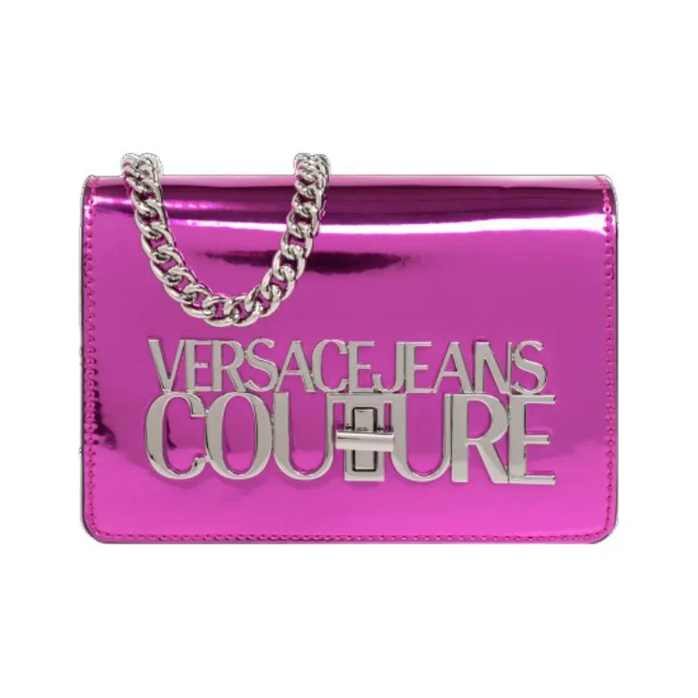 VERSACE JEANS COUTURE Polyurethane Shoulder Bag Crossbody Bag Women's Pink-4