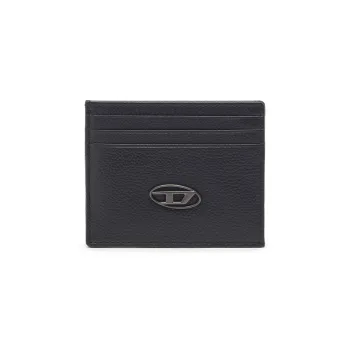 DIESEL Cow Leather Card Holder Men's Black