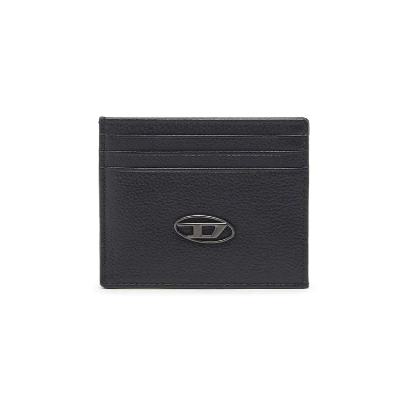 DIESEL Cow Leather Card Holder Men's Black-0