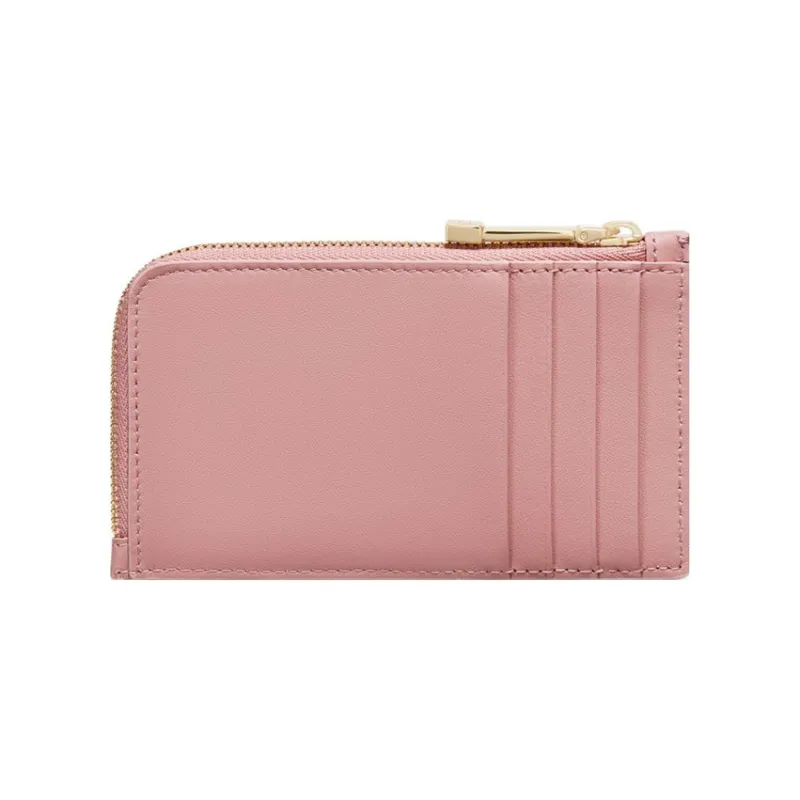DIOR Lady Dior Lambskin Card Holder Women's Dark Pink-2