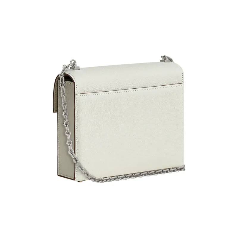 HERMES Verrou Mysore Goat Skin Handgun Bag Shoulder Bag Crossbody Bag Women's Mushroom White/Light Purple/Gold-2