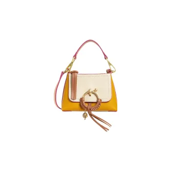 See By Chloe Grained Cow Leather Shoulder Bag Crossbody Bag Mini Women's Yellow