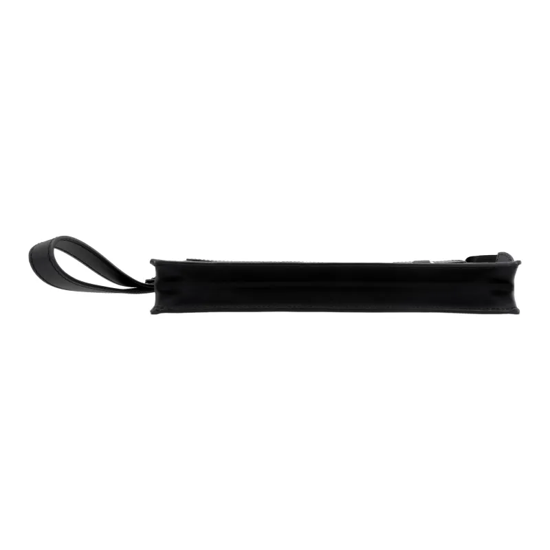 LOUIS VUITTON Standing Leather With Cow Leather Trim Clutch Regular Men's Black-3