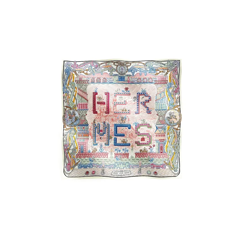 HERMES Silk Scarves Unisex Multicolor-0