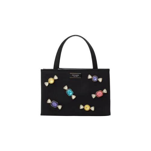Kate Spade Patchwork Leather Trim Shoulder Bag Crossbody Bag Handbag Small Size Women's Black