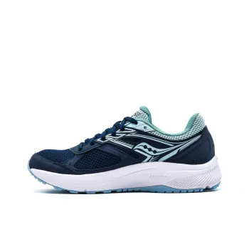 Saucony Cohesion 14 Anti Slip Wear Resistant Low Top Running Shoes Women's Blue
