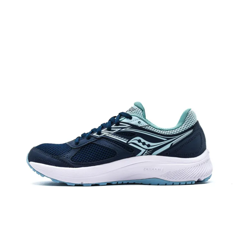 Saucony Cohesion 14 Anti Slip Wear Resistant Low Top Running Shoes Women's Blue-0