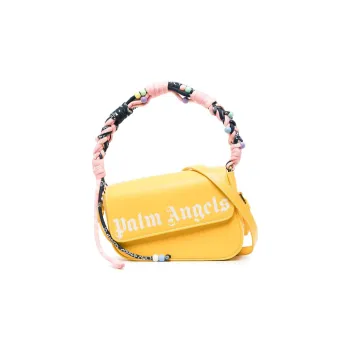PALM ANGELS Calfskin Handbag Shoulder Bag Women's Yellow