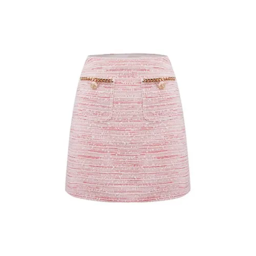 IRO NIGHT Casual Short Skirts Women's Sweet Pink