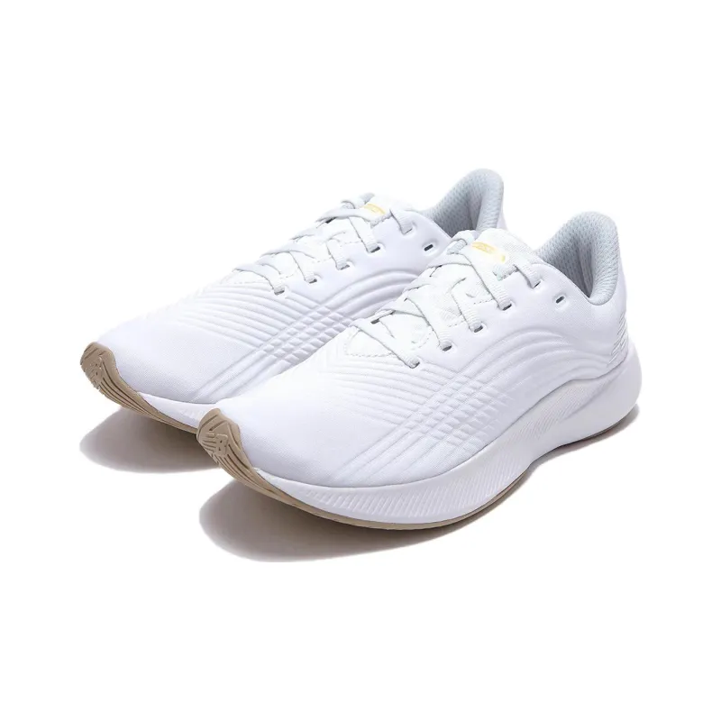 New Balance Cushioning Anti Slip Wear Resistant Breathability Low Top Running Shoes Unisex White-2