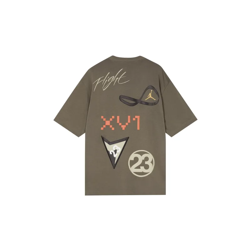 Jordan T Shirts Men Brown-1
