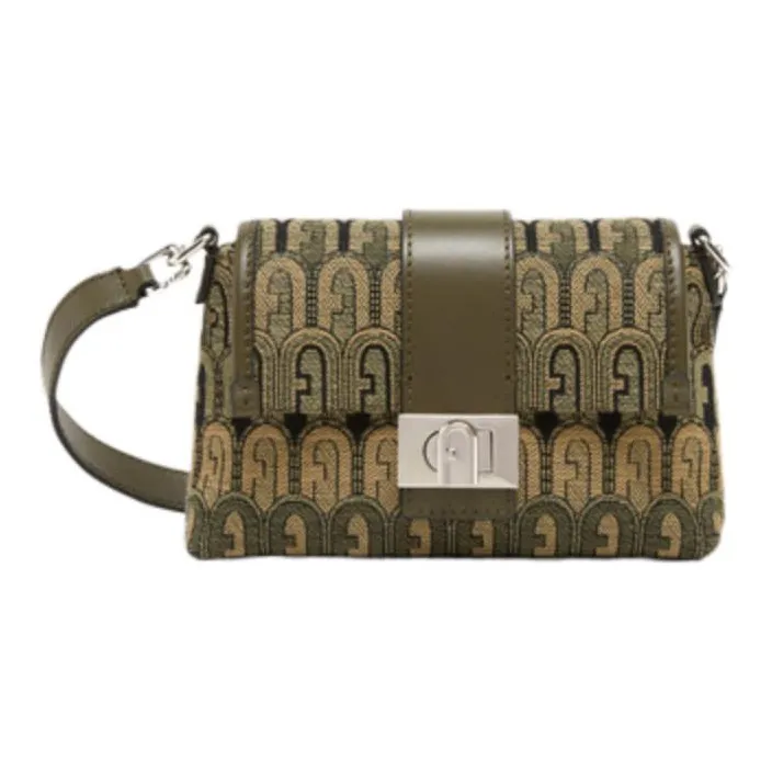 Furla Leather Envelope Bag, Shoulder Bag, Crossbody Bag Tubas Women's Multicolor-0