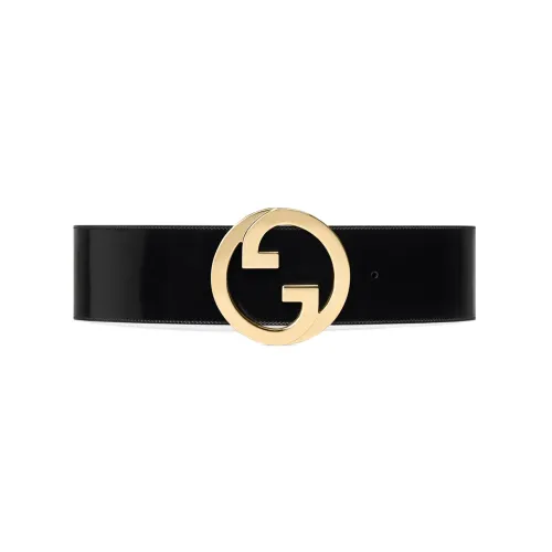 GUCCI Blondie Leather Belts Women's Black