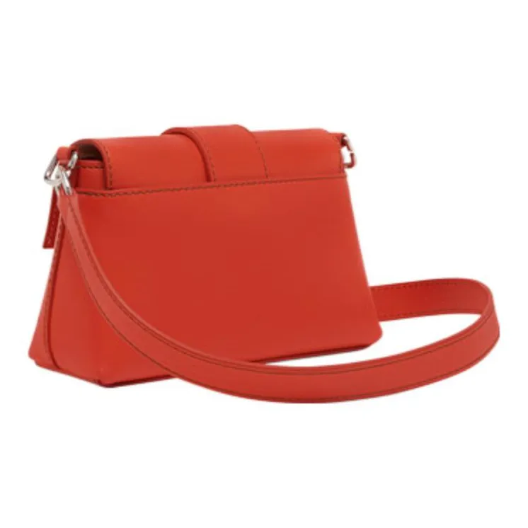 Furla Cow Leather Square Bag, Shoulder Bag, Crossbody Bag Tubas Women's Citrus Orange-2
