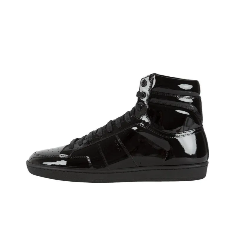 SAINT LAURENT SL/10 High-Top Skateboard Shoes Men's Black-0