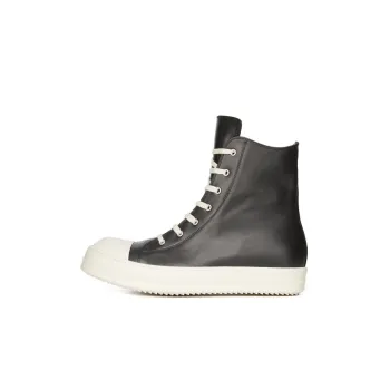 RICK OWENS/RO LUXOR Abrasion Resistant High Top Skateboard Shoes Men's Black