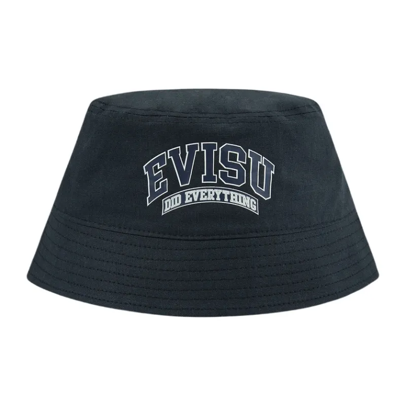 EVISU Bucket Hats Unisex Black-1