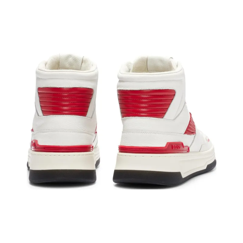 BOSS Quilted-panel High-top Sneakers-3
