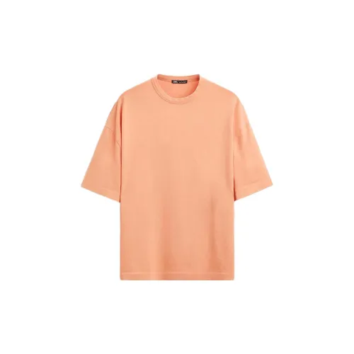 ZARA T-Shirts Men Orange