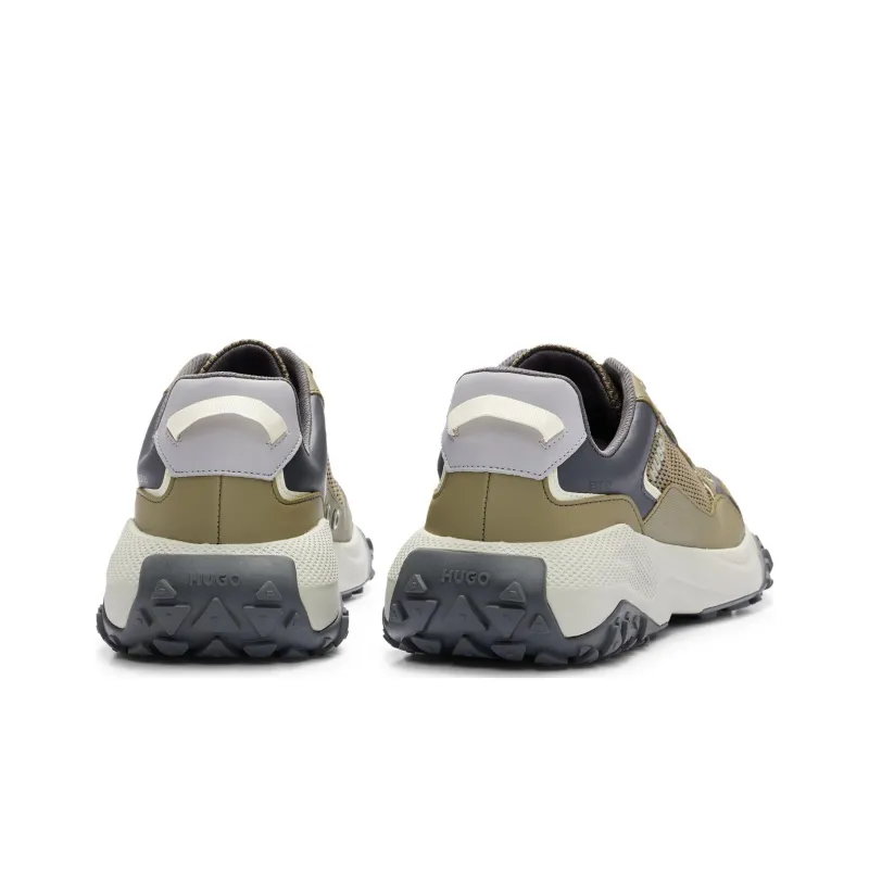 HUGO Panelled Mesh Sneakers-3