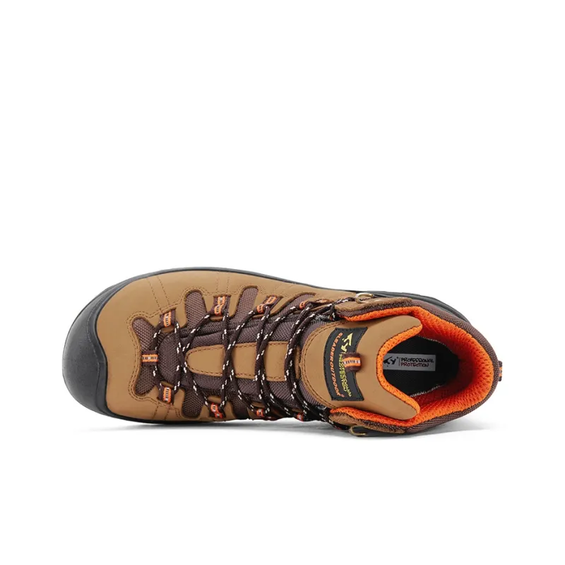 SLEADER Dream Series Slip Resistant, Abrasion Resistant, Breathable High Top Outdoor Shoes Women's Khaki-2