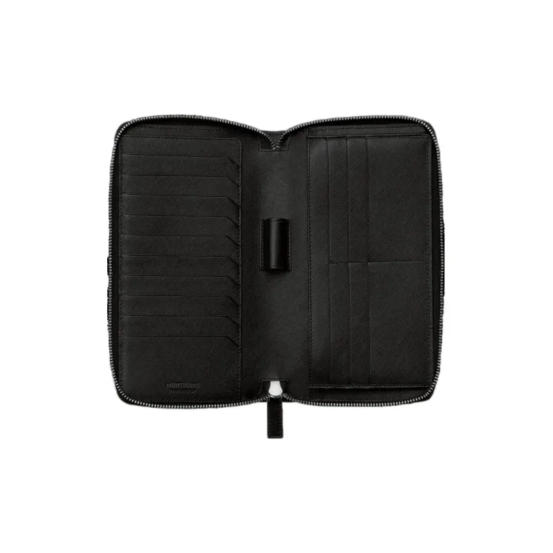 MONTBLANC Cow Leather Long Clutch Wallet Regular Men's Black-5