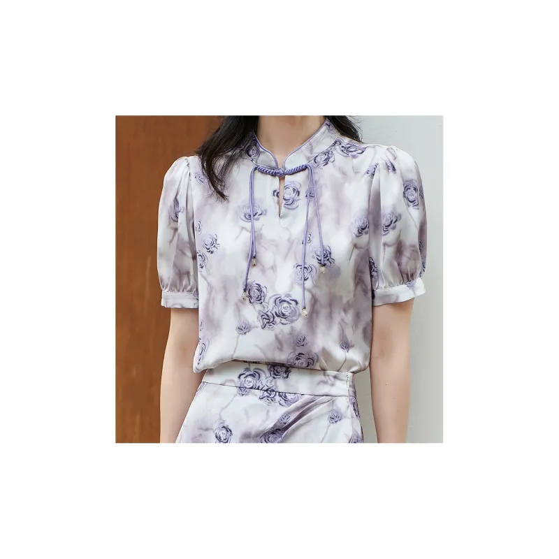 MISSSHINE Shirts Women's Taro Purple-3