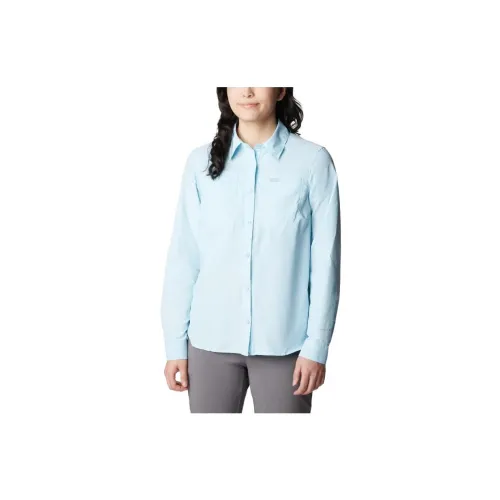 Columbia Silver Ridge Shirts Women's Spring Blue