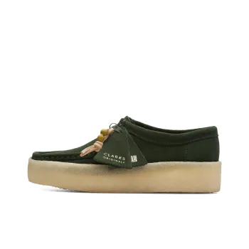 Clarks Originals Low Top Skateboard Shoes Women's Green