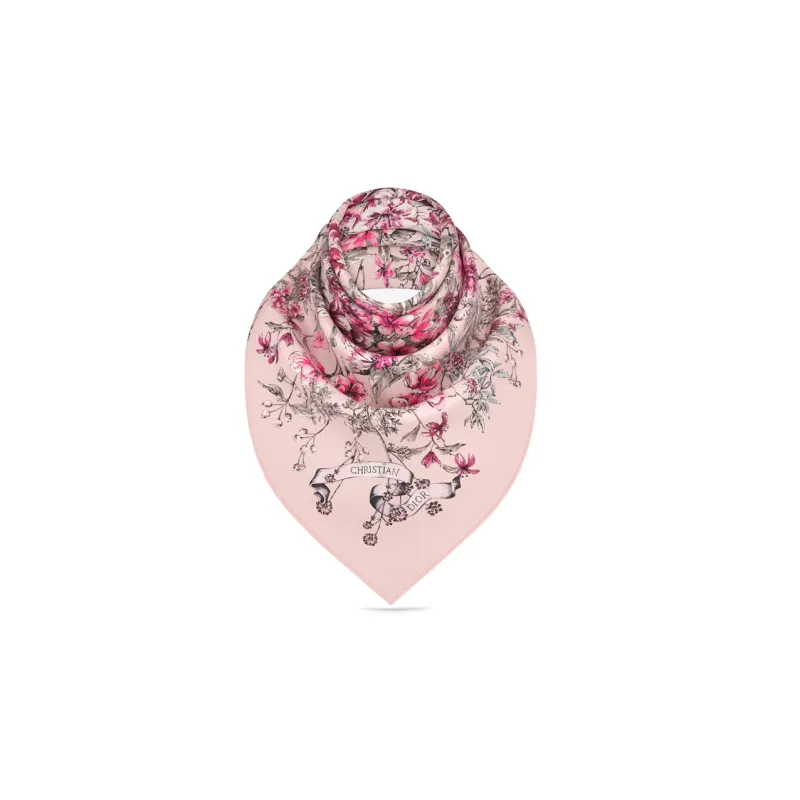 DIOR Silk Scarves Women's Pink-1
