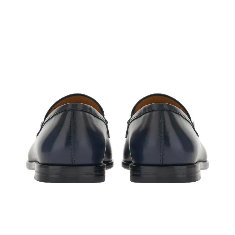 FERRAGAMO Gancini-buckle Leather Loafers-3