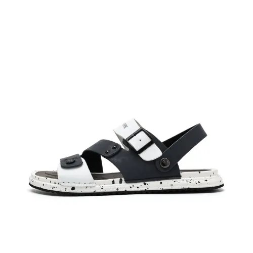 TRUMPPIPE Beach Sandals Men Blue Black