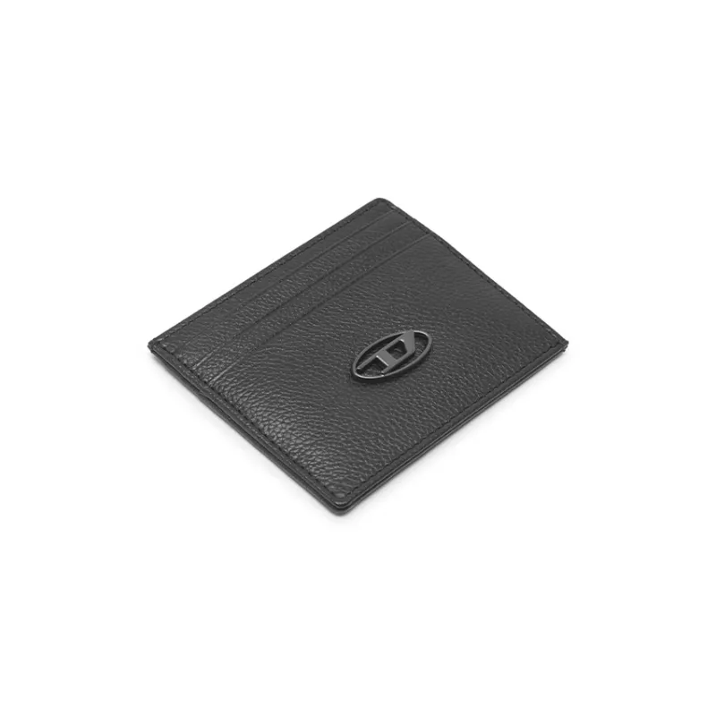 DIESEL Cow Leather Card Holder Men's Black-1