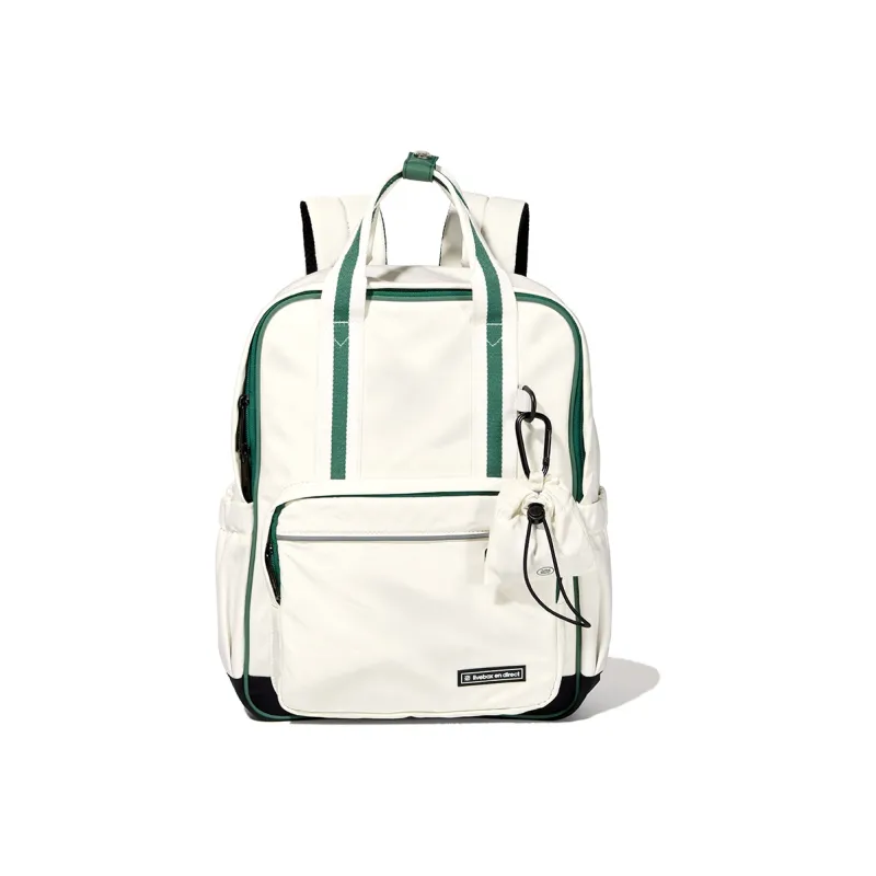 LIVEBOX EN DIRECT Nylon Laptop Backpack Medium Size Women's Gray White Green-1