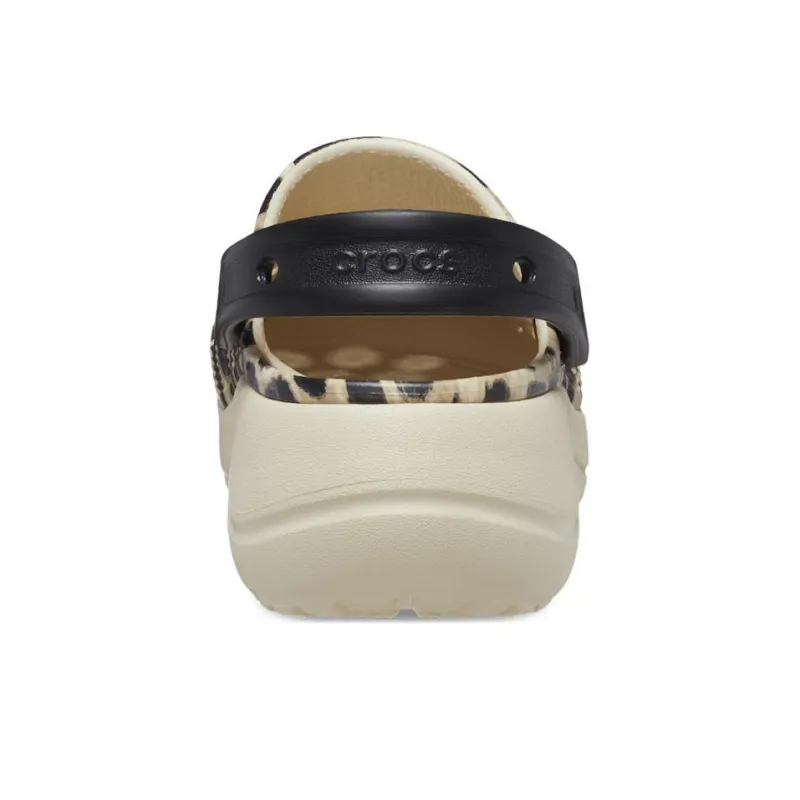 Crocs Baya Platform Clog Animal Print Clogs Women's Leopard Print-4