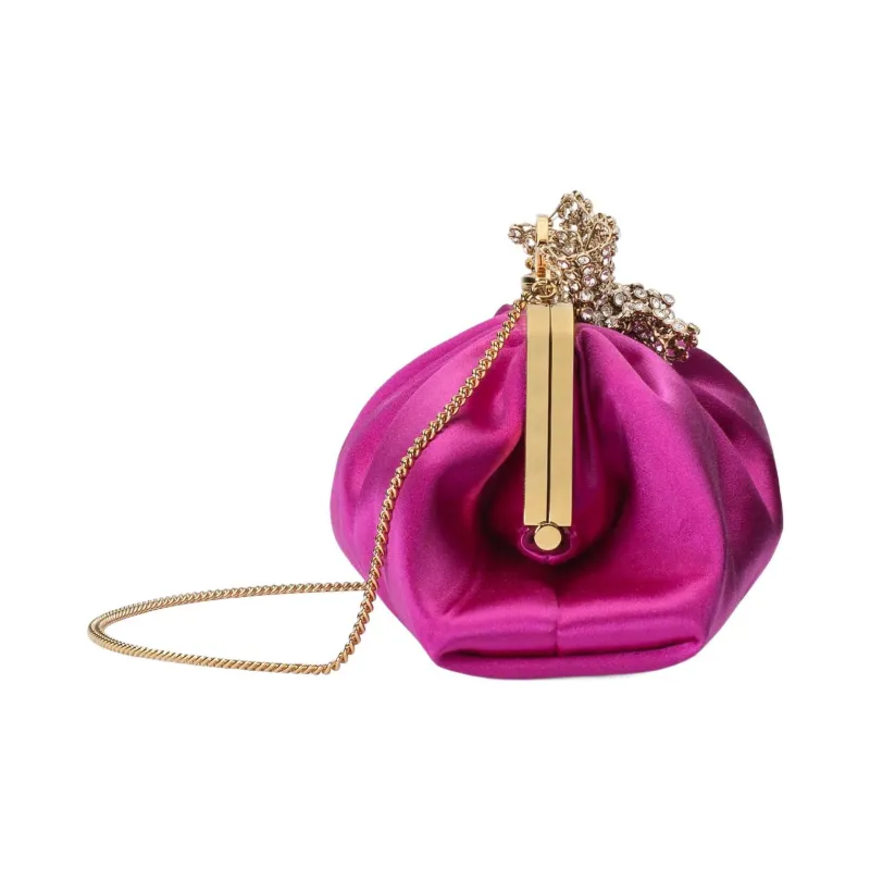 GUCCI Satin Clutch Regular Women's Fuchsia-3