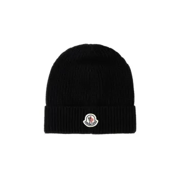 Moncler Classic Logo Embroidered Beanie