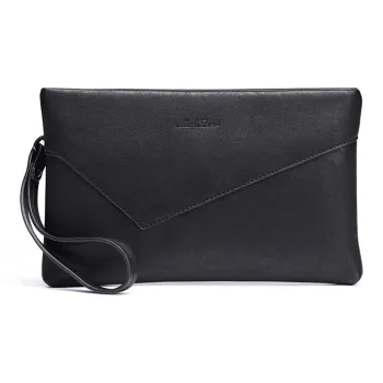 MashaLanti PU Envelope Bag Handbag Clutch Regular Men's Black