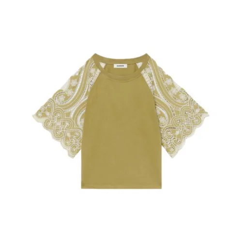 Sandro T-Shirts Women's Khaki