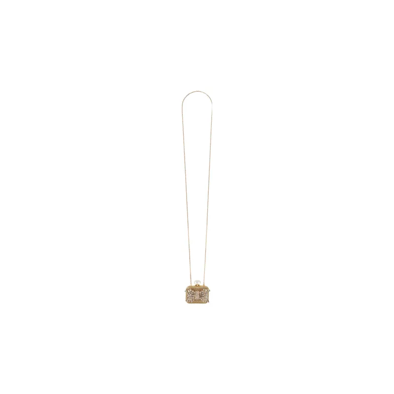GUCCI Metal Shoulder Bag Crossbody Bag Handbag Mini Women's Gold-8